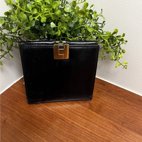 Lambertson Truex Black Leather French Wallet New EUC - Picture 10 of 11